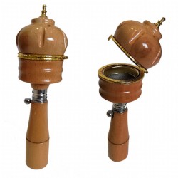 A unique wooden hand incense burner can be used everywhere and anytime