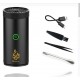  Arabic Electric Incense Burner, Perfume Diffuser for Home, Office and Car Use, Portable Rechargeable, Mini Electric Incense Burner (Black)