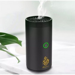  Arabic Electric Incense Burner, Perfume Diffuser for Home, Office and Car Use, Portable Rechargeable, Mini Electric Incense Burner (Black)
