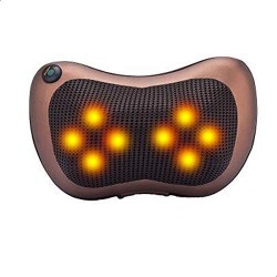Massage Pillow Car and Home Dual Use Brown Color