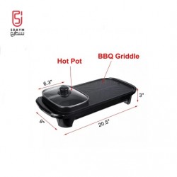 Korean Samgyupsal Cooking 2 in 1 Electric BBQ grill with Hotpot Non Stick Samyeopsal / Samgy