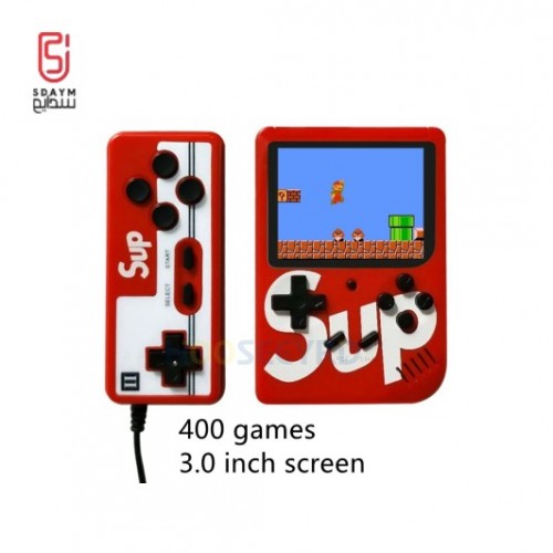 Ndream Double Play Mini Handheld Video Game Console Gameboy Built-in 500 Classic Games (Red+Sup)
