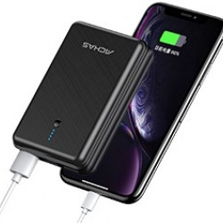 Achas MINI 10000 mAh Power Bank With Portable Size Fast Charging 3.4A And Easy To Carry Black