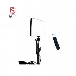 Bi-color LED Video Light with Normal Stand, Dimmable 2700K-5700K and Wireless Remote Control Photography Light