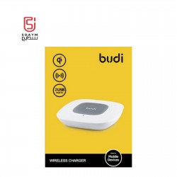 Budi Fast Wireless Charger with 2 USB ports G -white