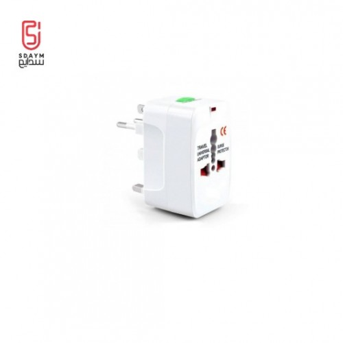  Universal Adaptor Worldwide Travel Charger Adapter Plug, All in One Power Outlet Wall Changer Adaptor International European Electrical Adapter ‫(white)