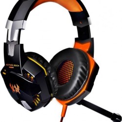 EACH G2000 Gaming Headset Stereo Sound 2.2m Wired Headphone Noise Reduction with Microphone for PC Game - Orange