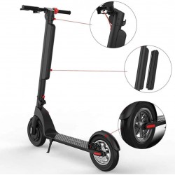 Crony X8 Electric Foot Scooter, Top Speed ​​38 km/h, 35-45 km Distance, Two Interchangeable Batteries, Foldable 10 Inch Size for SUV Car, Off-Road Design