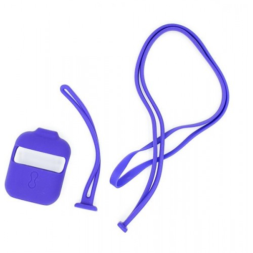 Cover purple (dark) color for Apple AirPods (Apple headphone case)