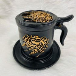 Cup Incense Burner with Black Plate