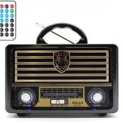 Rechargeable AM / FM Bluetooth Radio and Audio Player Old Style