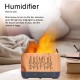 Aroma Diffuser Diffuser Ultrasonic Humidifier 200ml Bean Torch 2.4MHz 35dB Portable Mini LED Light for Bedroom Travel Office Home EU Plug
